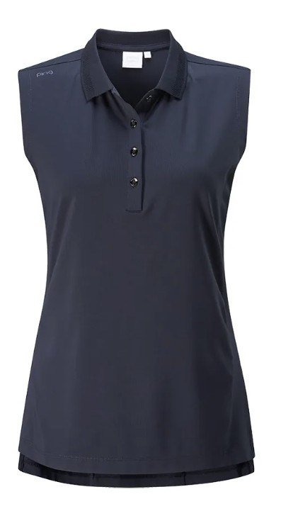 PING Solene Sleeveless dam polo, navy