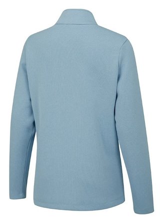 PING Lyla half zip ribbed dam fleece, himmelsblå marl