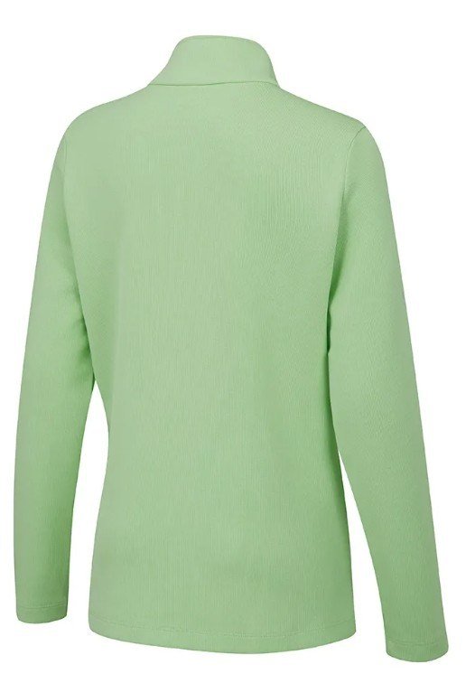 PING Lyla Half Zip Ribbed dam fleece, mint marl