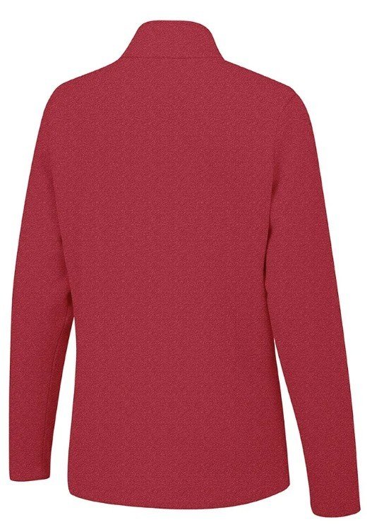 PING Lyla Half Zip Ribbed dam fleece, rich red marl