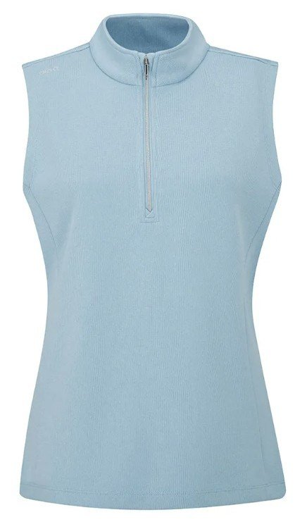 PING Lyla Half Zip dam väst, blå marl