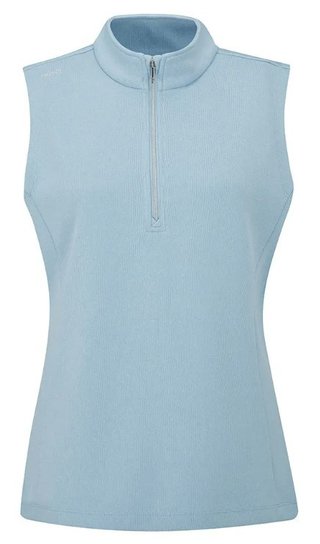 PING Lyla Half Zip dam väst, blå marl
