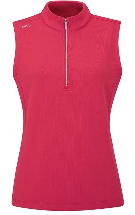 PING Lyla half zip damväst, rosebud