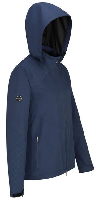 PING Milli Hooded vattentät damjacka med huva, oxfordblå