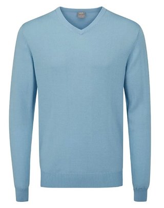 PING Sullivan V-Neck herr tröja, himmelsblå