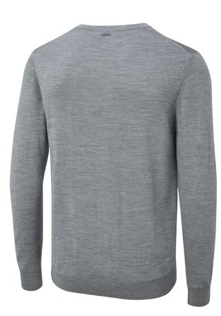 PING Sullivan herr V-ringad tröja, french grey marl