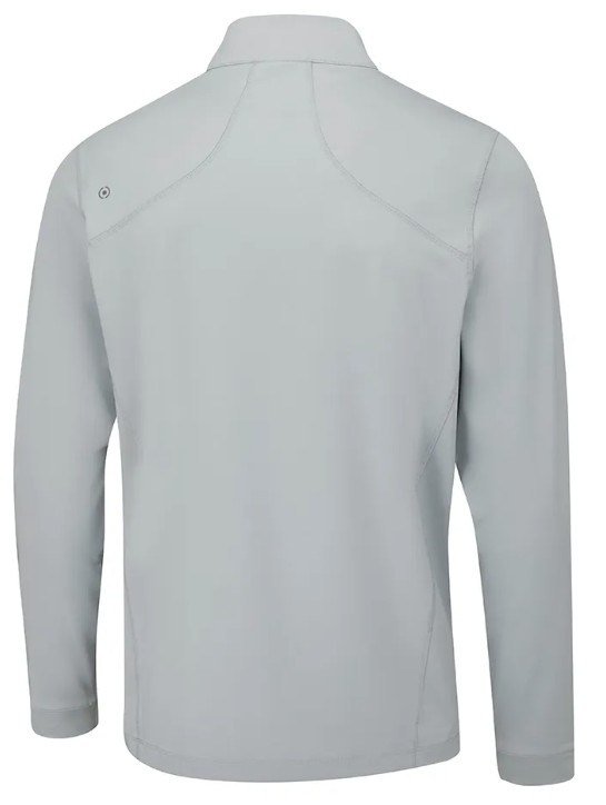 Ping Latham Half Zip herr midlayer, pearl grey