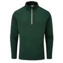 PING Ramsey half zip ribbed fleece herr pullover, pine