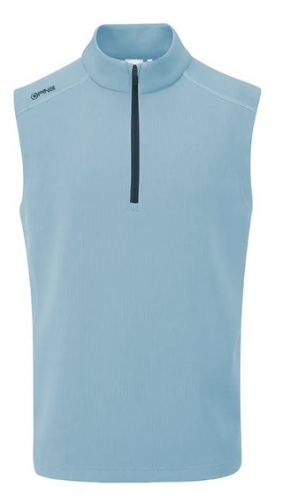 PING Ramsey herr ribbad fleecväst, blue marl