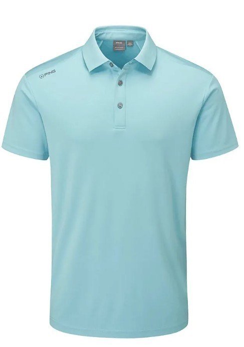 PING Lindum herr polo, sky blue