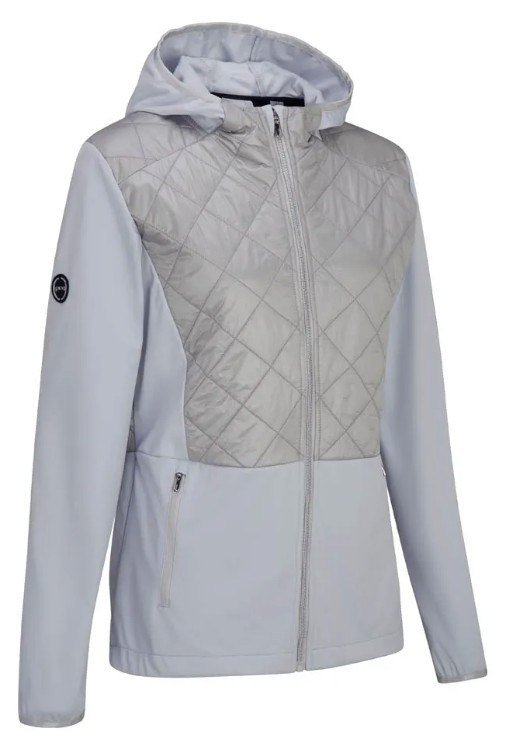 PING Gem Hybrid Hooded damjacka, gem quiet grey