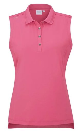 PING Solene Sleeveless dam polo, pink blossom