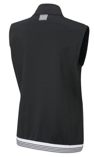 PING Dot Fleece damväst, svart/vit
