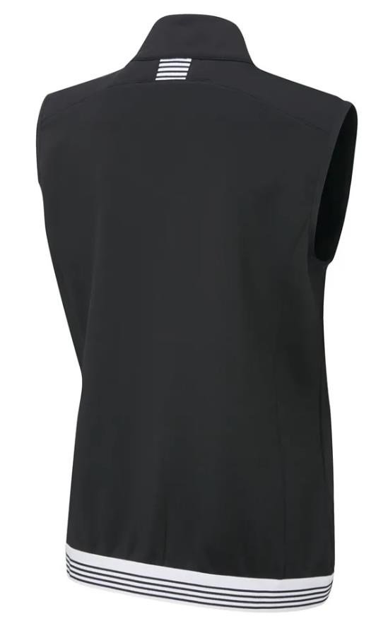 PING Dot Fleece damväst, svart/vit