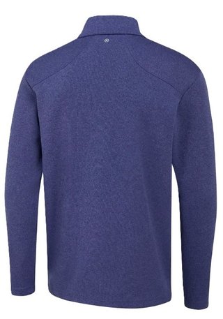 PING Ramsey half zip ribbed fleece herr pullover, twilight marl