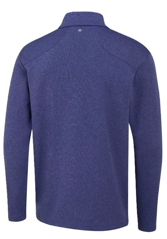 PING Ramsey half zip ribbed fleece herr pullover, twilight marl
