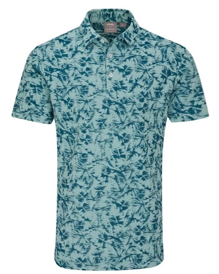 PING Diego herr polo, misty green multi
