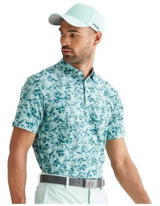 PING Diego herr polo, misty green multi