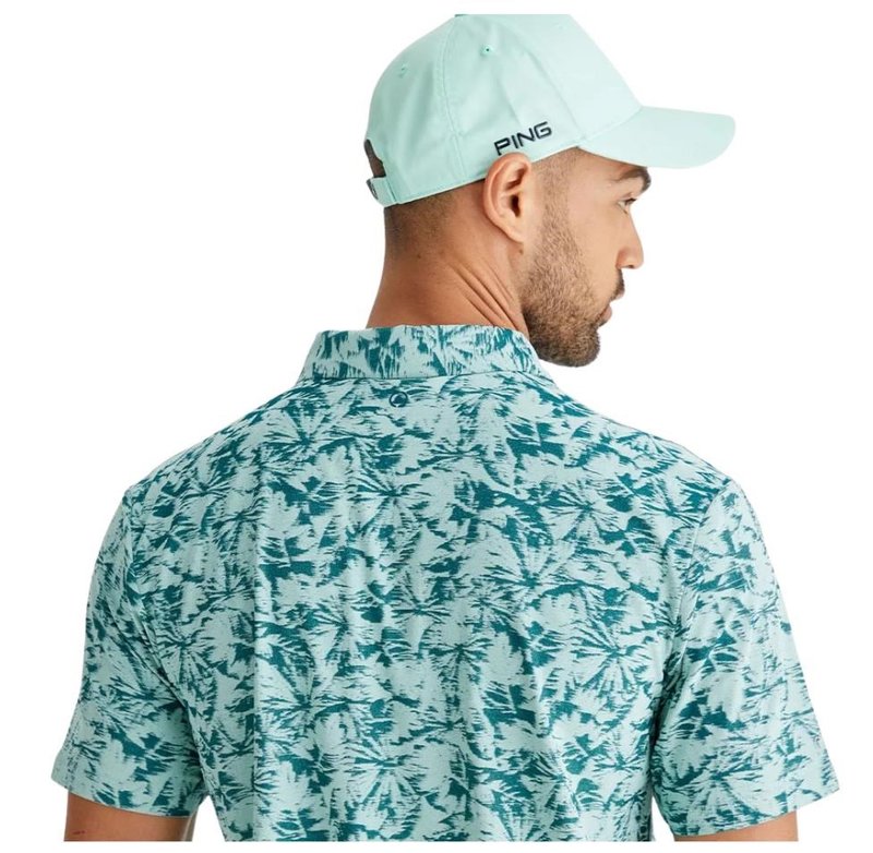 PING Diego herr polo, misty green multi