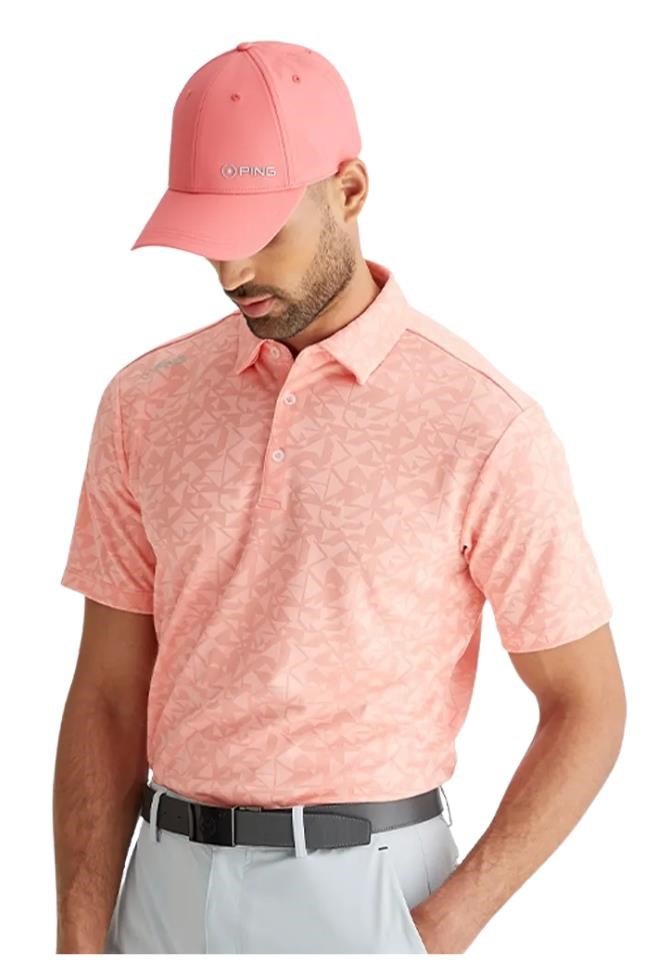 PING Geo Camo herr polo, desert flower