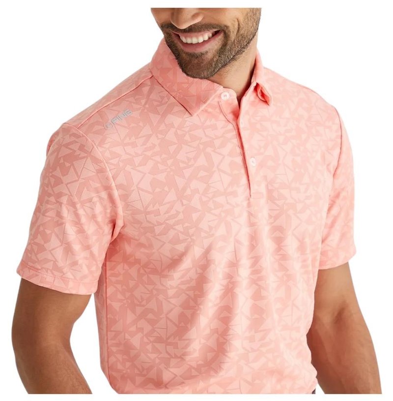 PING Geo Camo herr polo, desert flower