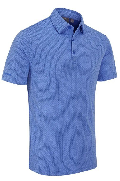 PING Hershel herr polo, cornflower blue multi