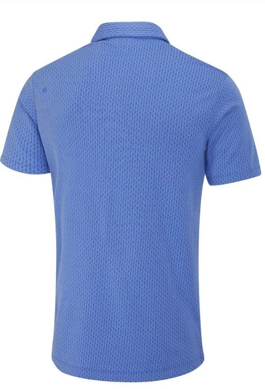 PING Hershel herr polo, cornflower blue multi