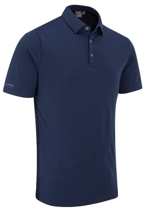 PING Hershel herr polo, oxford blue multi