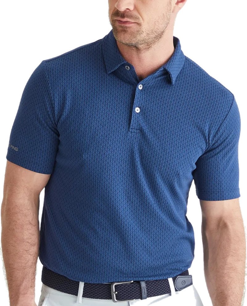 PING Hershel herr polo, oxford blue multi