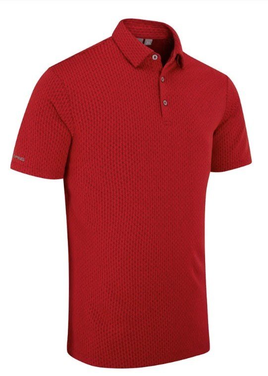 PING Hershel herr polo, rich red multi