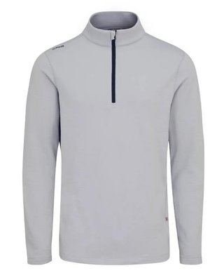 PING Rhodri Half Zip Fleece herr sweatshirt, silver/navy