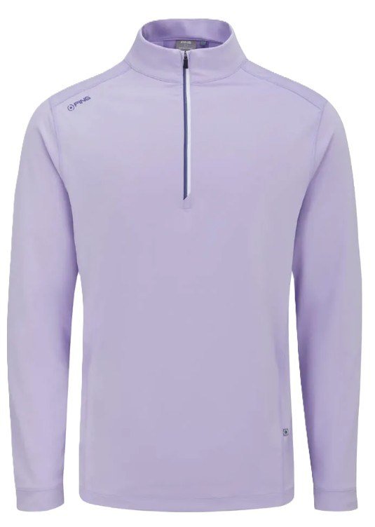 PING Latham Half Zip herr midlayer, purple ash