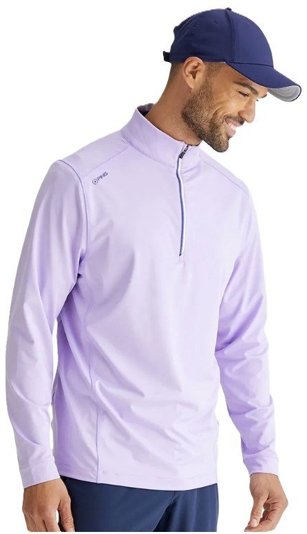 PING Latham Half Zip herr midlayer, purple ash