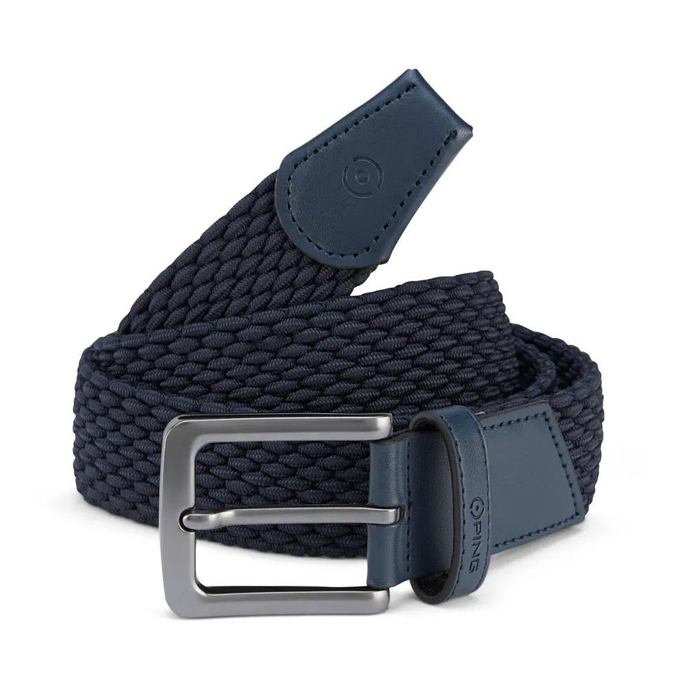 PING Stretch Webbing herrbälte, marinblå