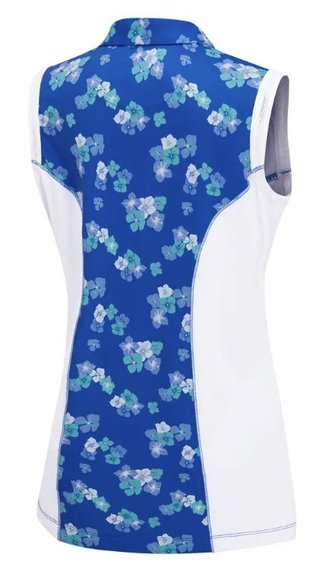 PING Colleen Sleeveless dam polo, viibrant bloom/vit