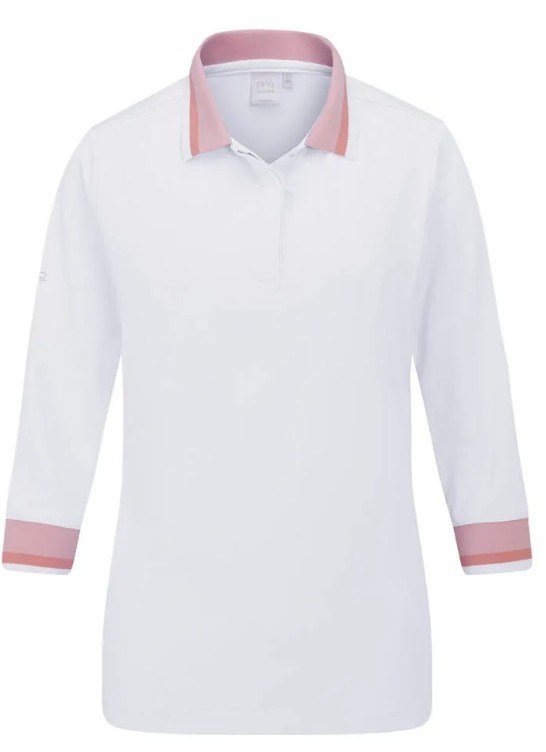 PING Lindsey dam polo, vit/sweet pea