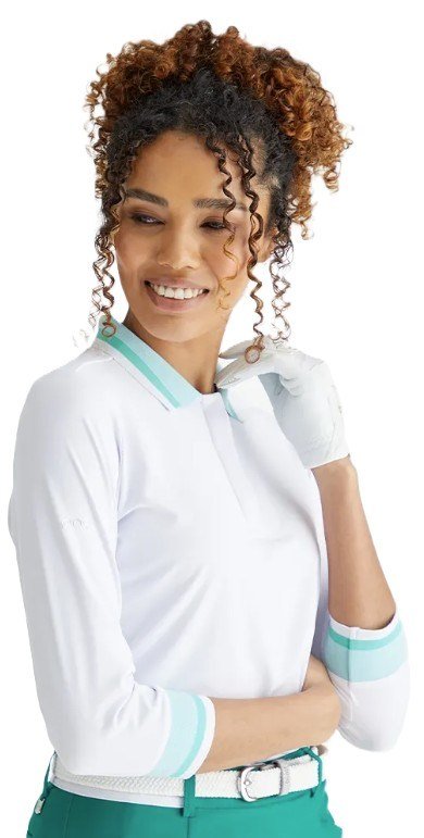 PING Lindsey dampolo, white/bright aqua