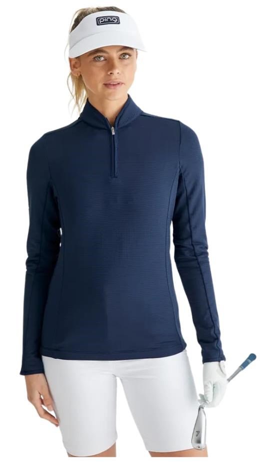 PING Abigale Performance Fleece damtröja, navy