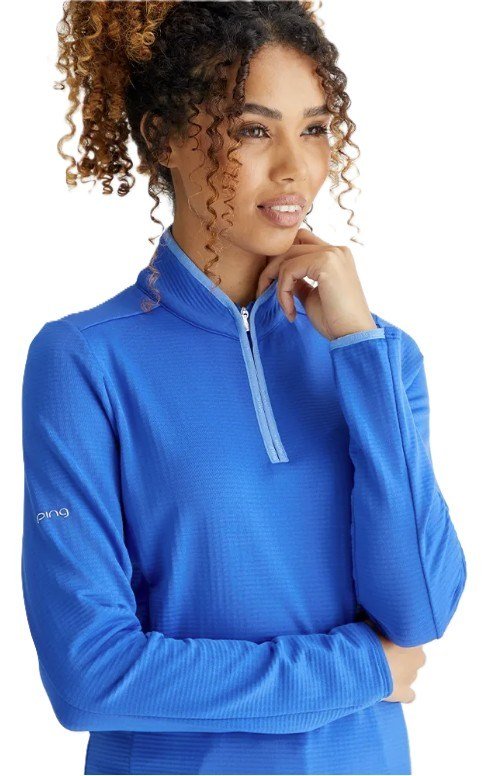 PING Abigale Fleece dam sweatshirt, ultrablå