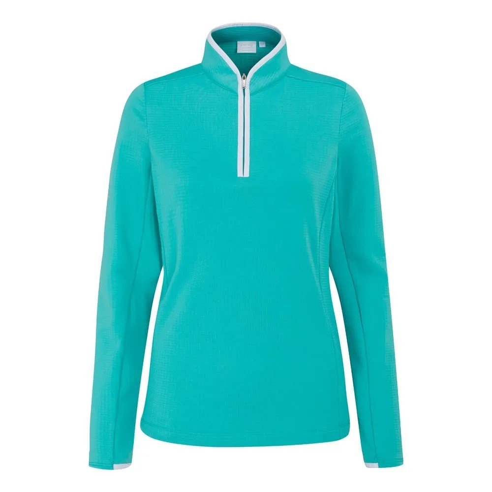 PING Abigale Fleece dam sweatshirt, ljus aqua