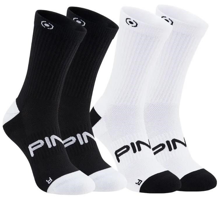 PING Crew herrsockor (2 par), svart/vit, EU 41-46 (UK 7-11)