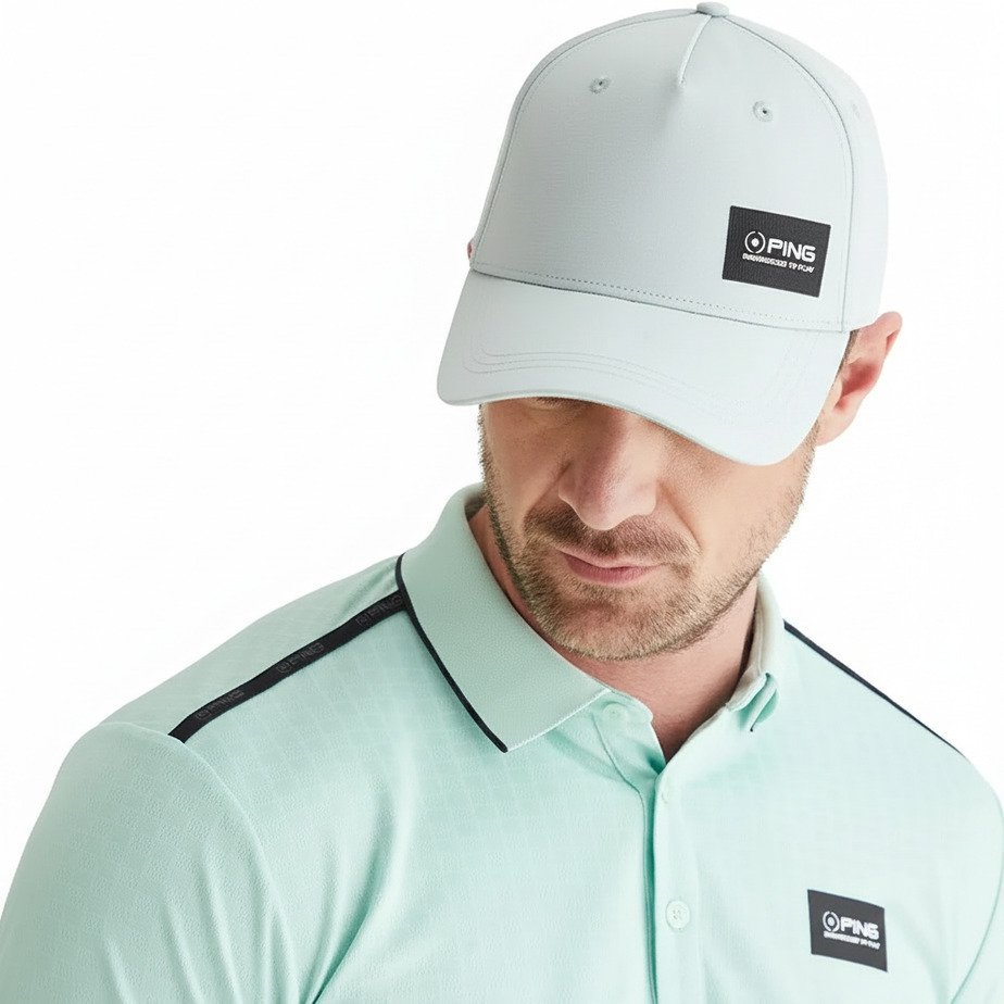 PING Koa herr keps, pearl grey marl
