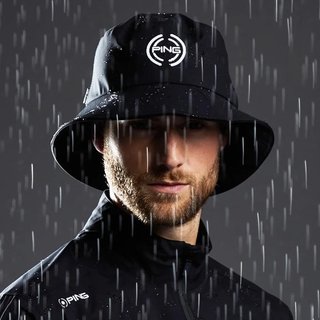 PING SensorDry waterproof herr bucket hat, svart