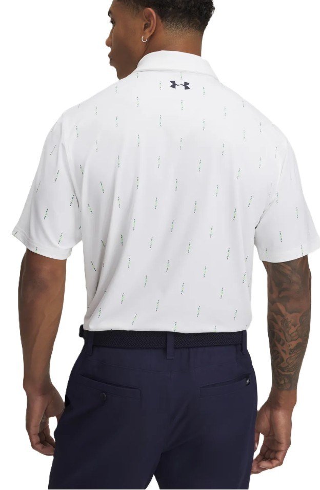 Under Armour T2G Printed herr polo, vit