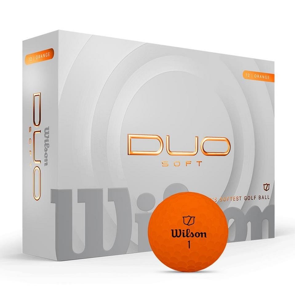 Wilson Duo Soft golfbollar, orange
