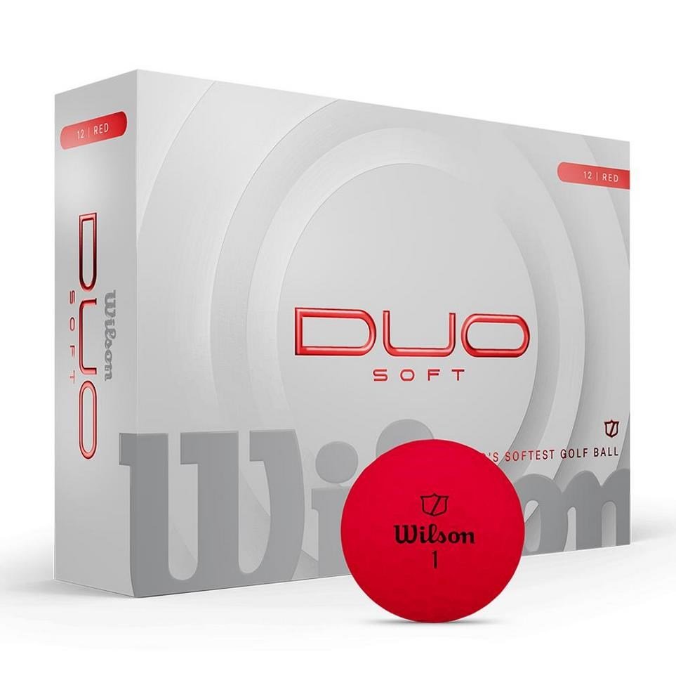 Wilson Duo Soft golfbollar, röda