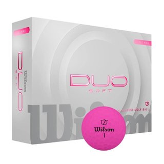 Wilson Duo Soft golfbollar, rosa