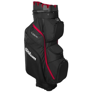 Wilson I Lock cart bag, svart/röd