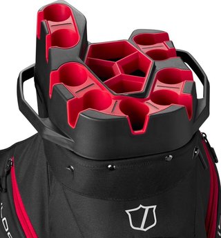 Wilson I Lock cart bag, svart/röd