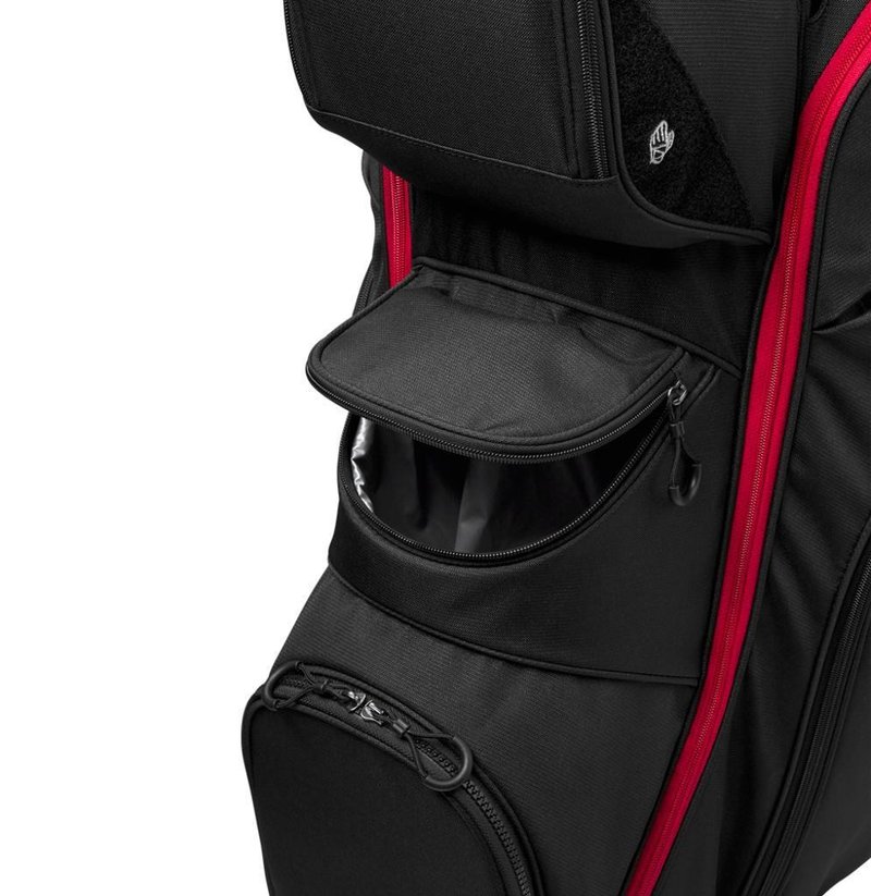 Wilson I Lock cart bag, svart/röd